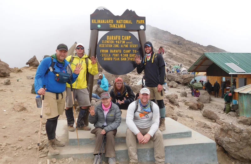Sean Swarner on summit