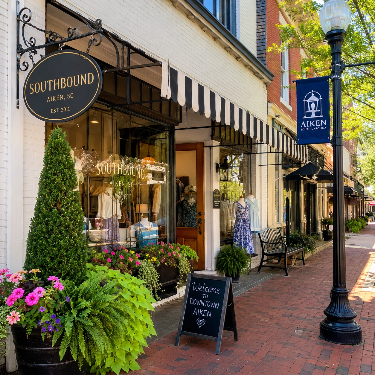 Charming downtown Aiken storefront