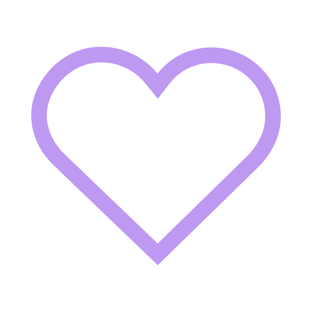 A graphic of a purple heart