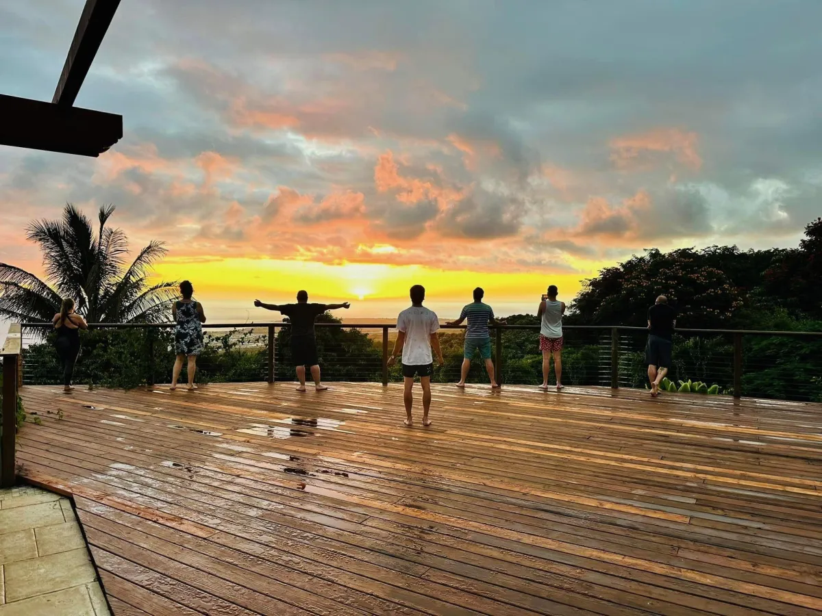OPUS cohort watching the sunset together