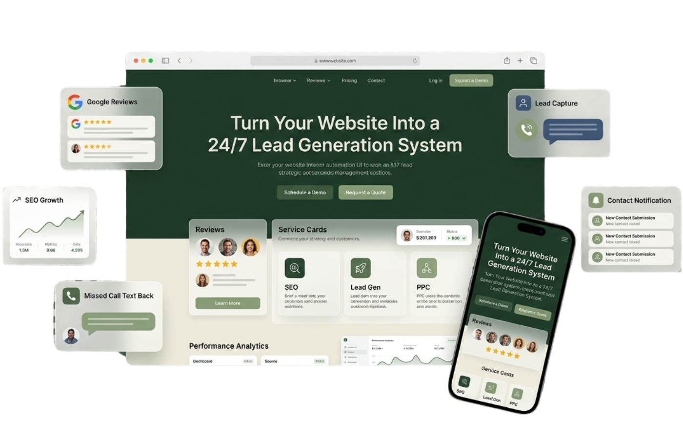 WebMycel growth system dashboard