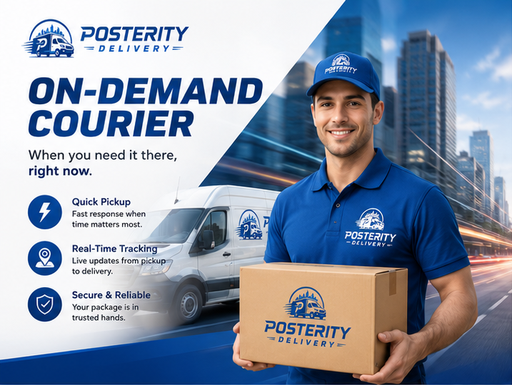 Customer booking a delivery on a mobile app