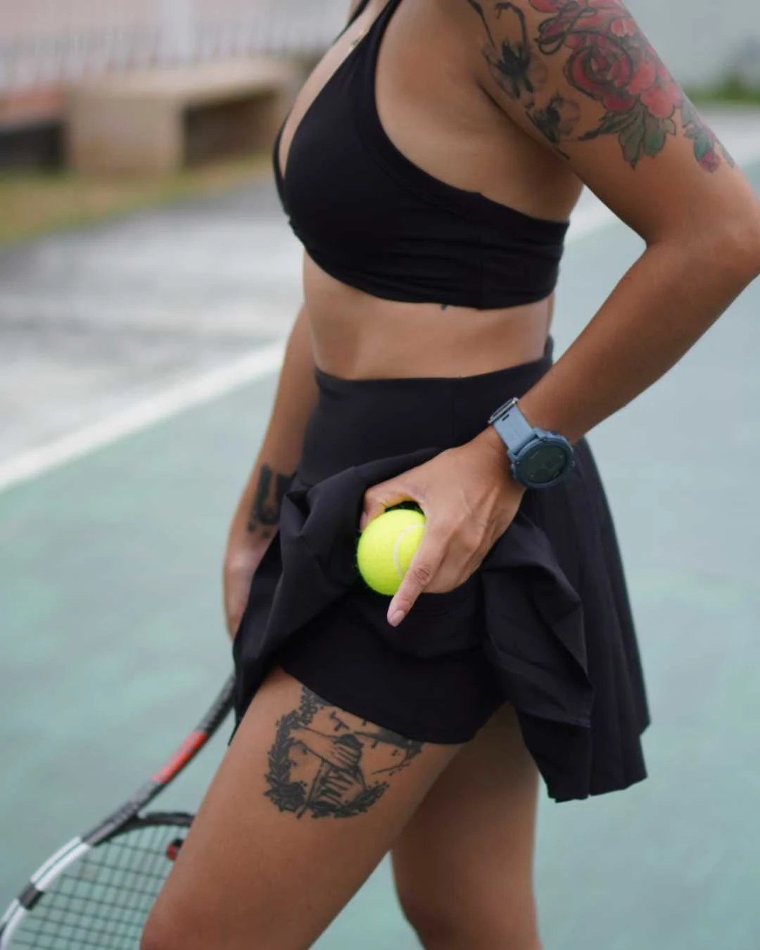 Soft serve skirt with pockets