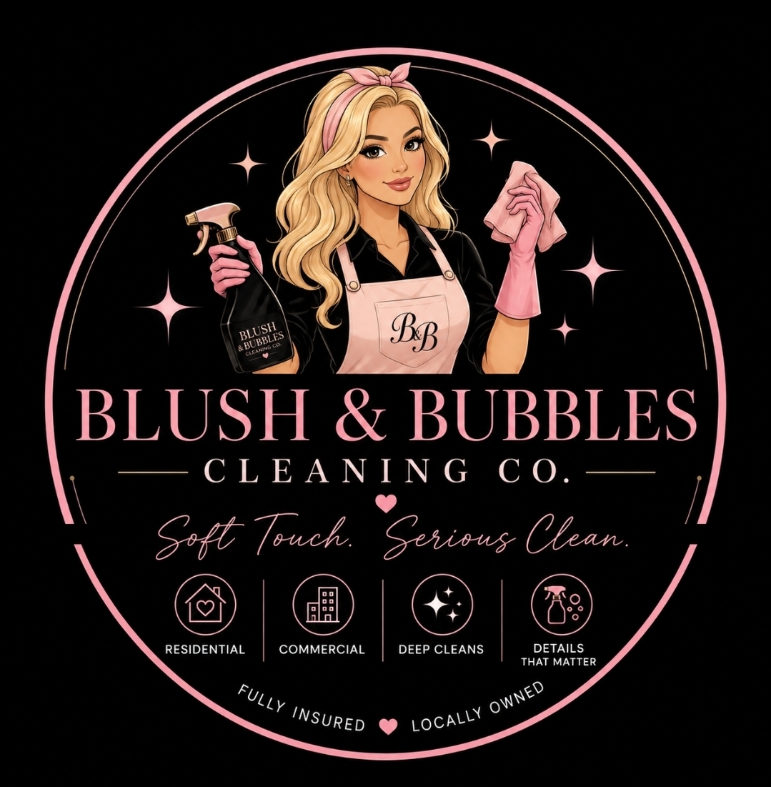 Blush & Bubbles Cleaning Co. Logo