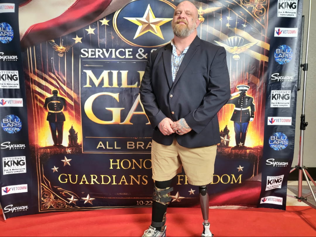Brian "Big Country" Conwell at the Military Gala honoring veterans