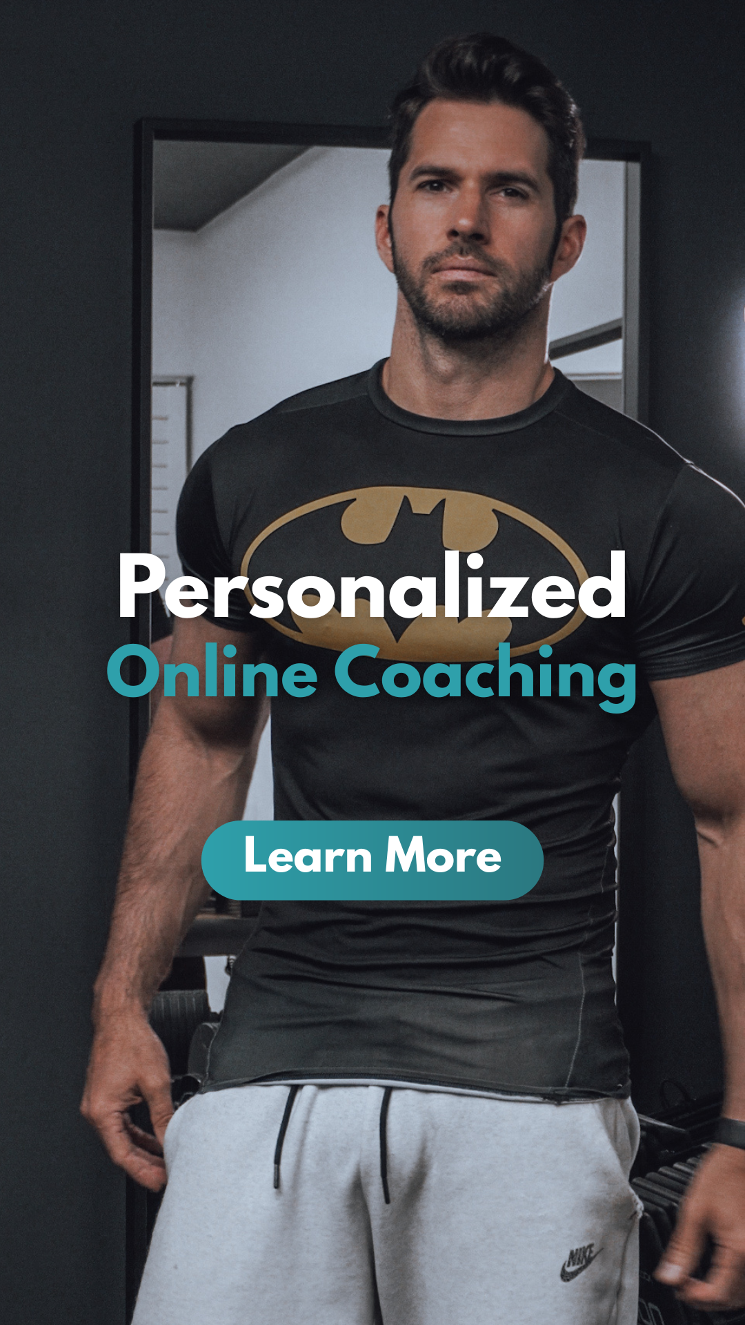 Personalized 1-on-1 online fitness coaching for men focused on muscle building