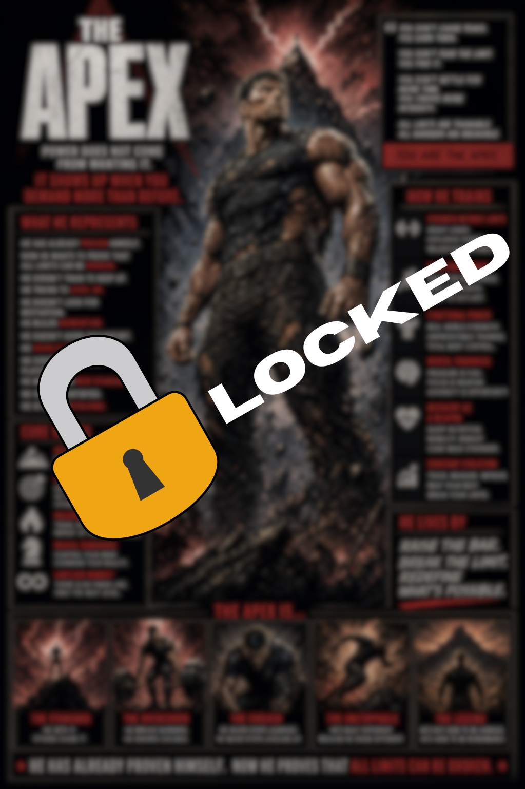 The Apex calling card — locked until you complete the 12-week program