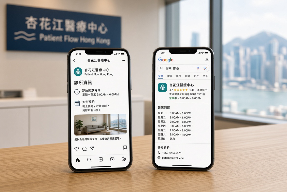 診所 Google 優化及商家檔案服務 - 提升地圖排名與病人流量 Patient Flow HK