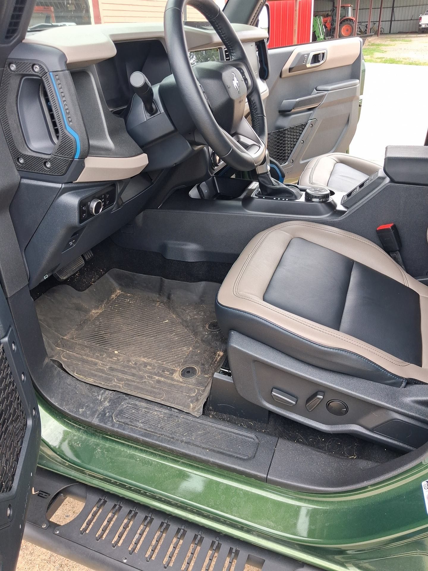 Ford Bronco interior — before