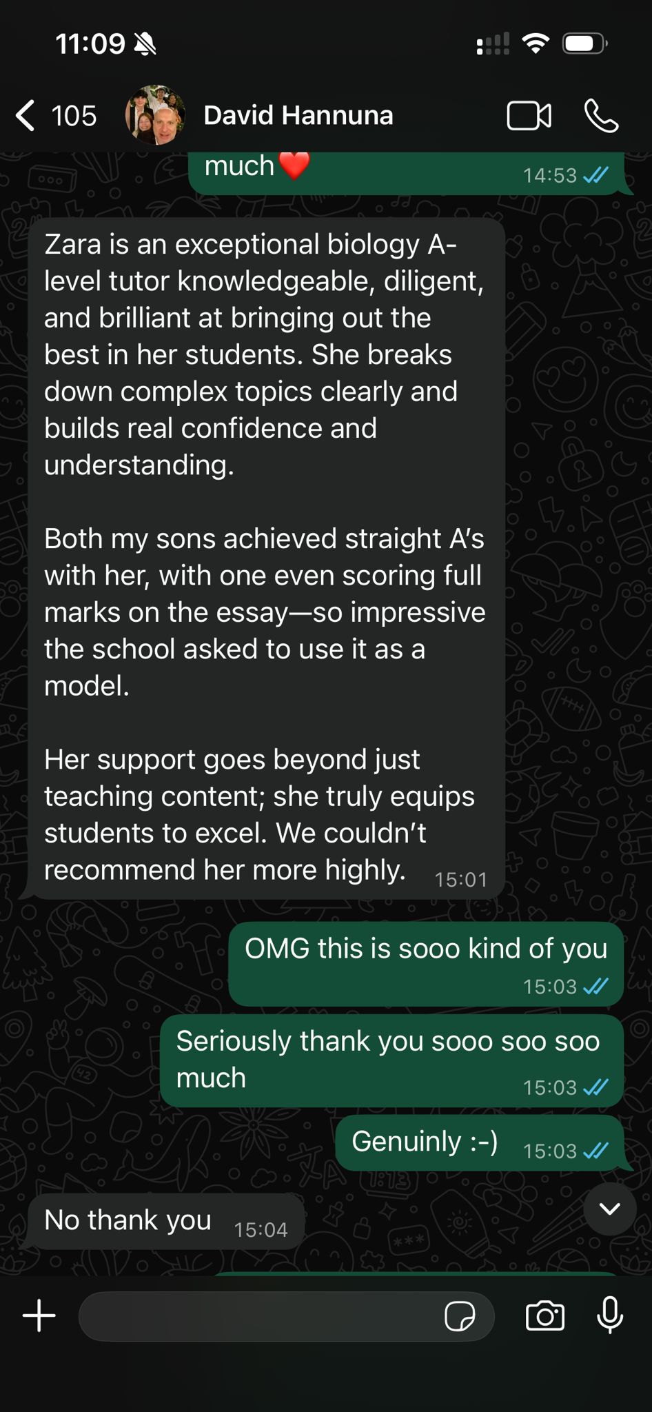 Student Testimonial