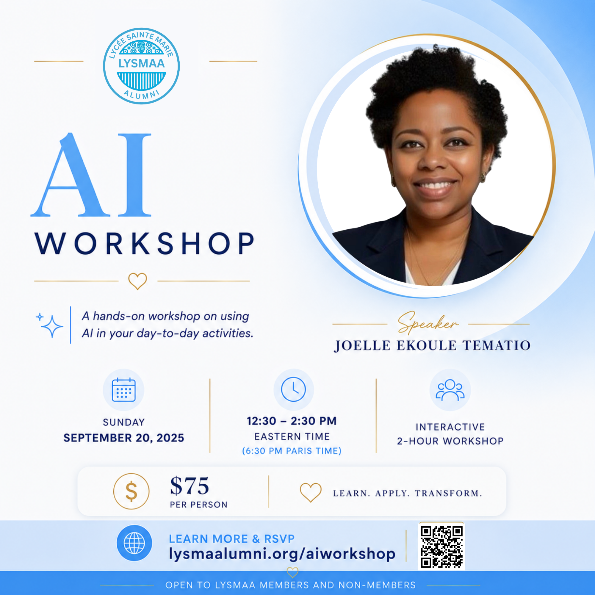 AI at Work — LYSMAA September Workshop