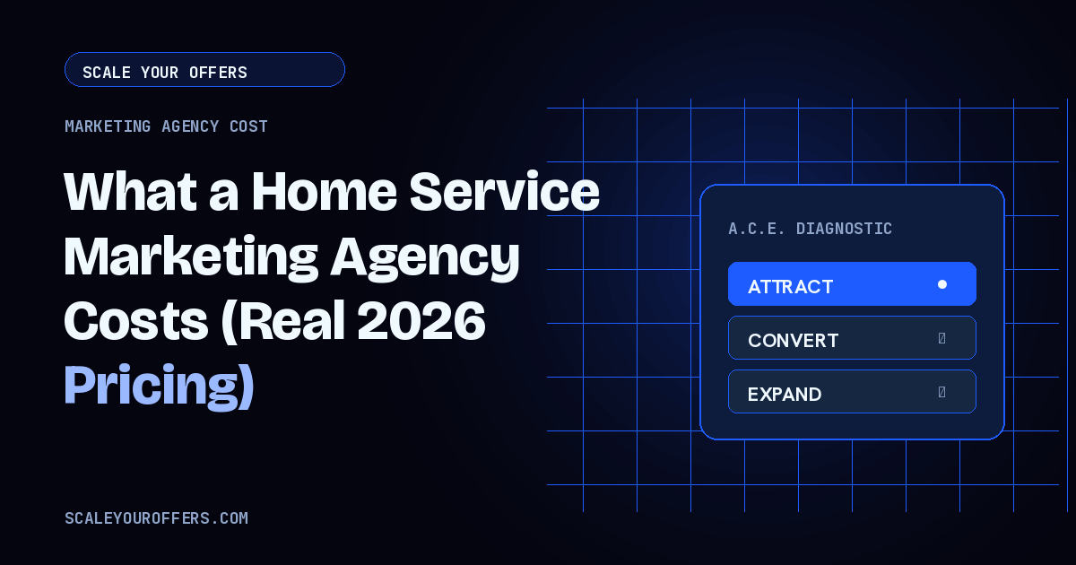 What a Home Service Marketing Agency Costs (Real 2026 Pricing)