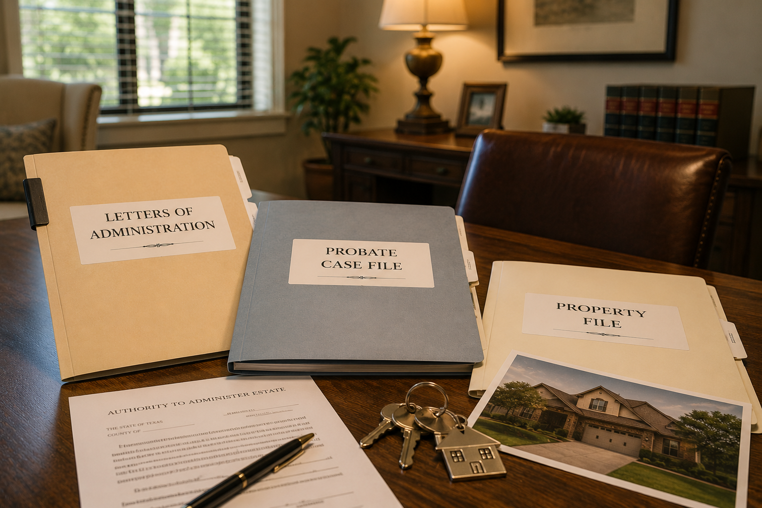 Letters of Administration and probate documents required before selling an inherited home in Central Texas