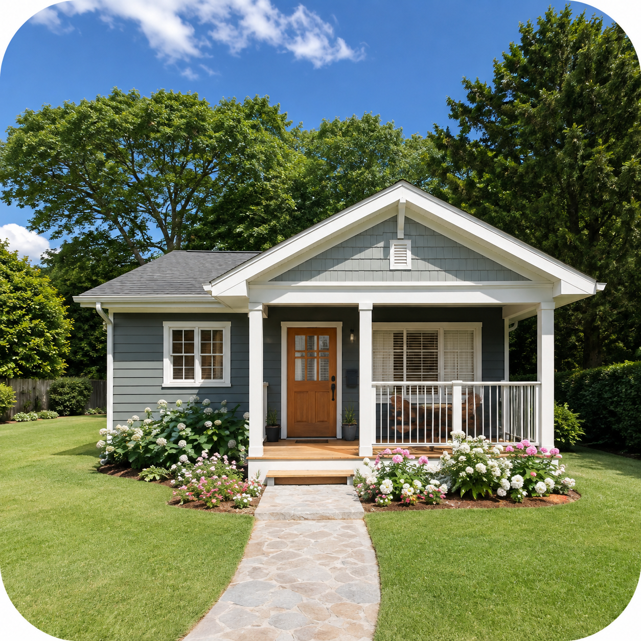 Small single-story home