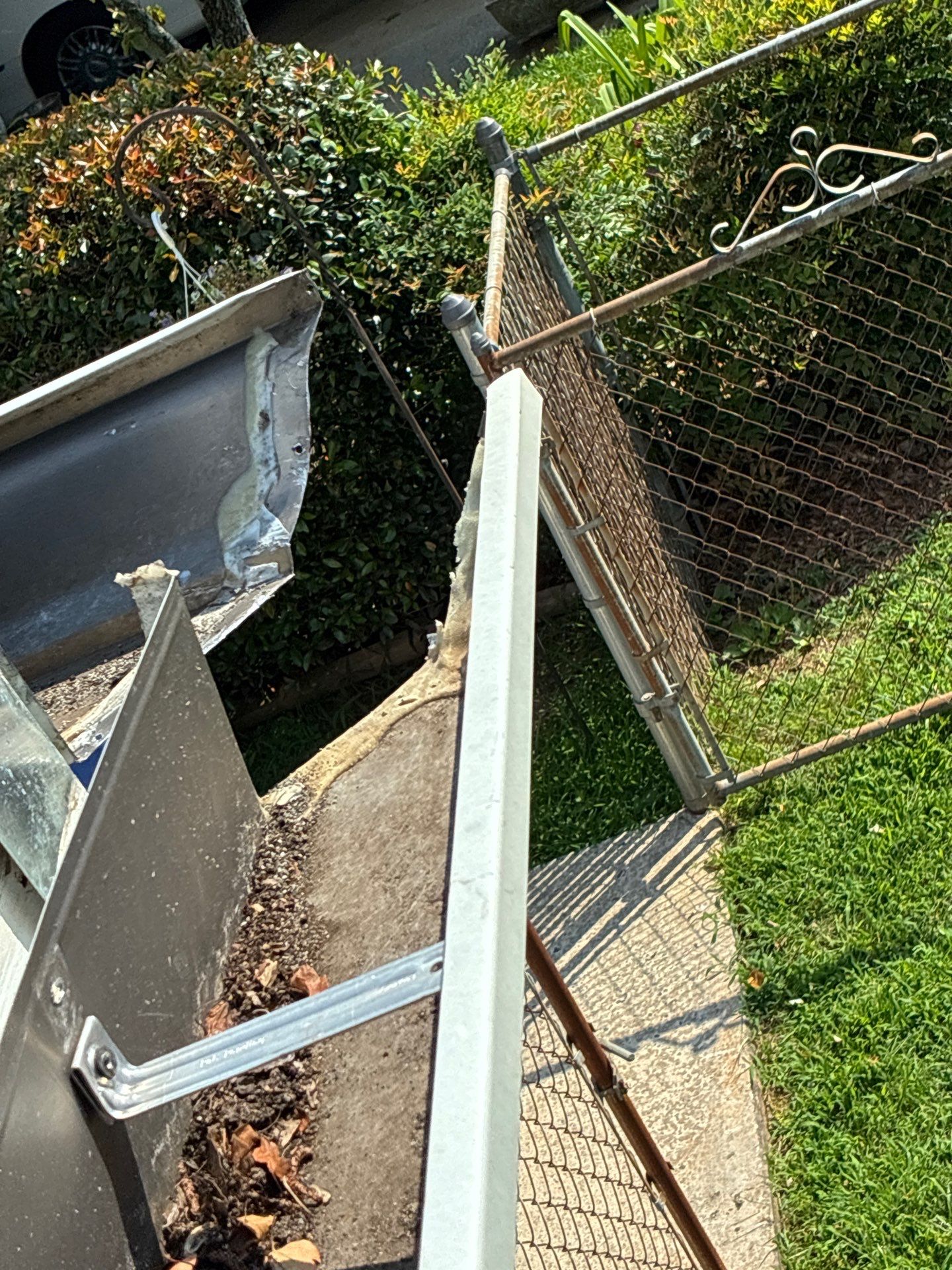 Walking the full roofline to check pitch and separation points