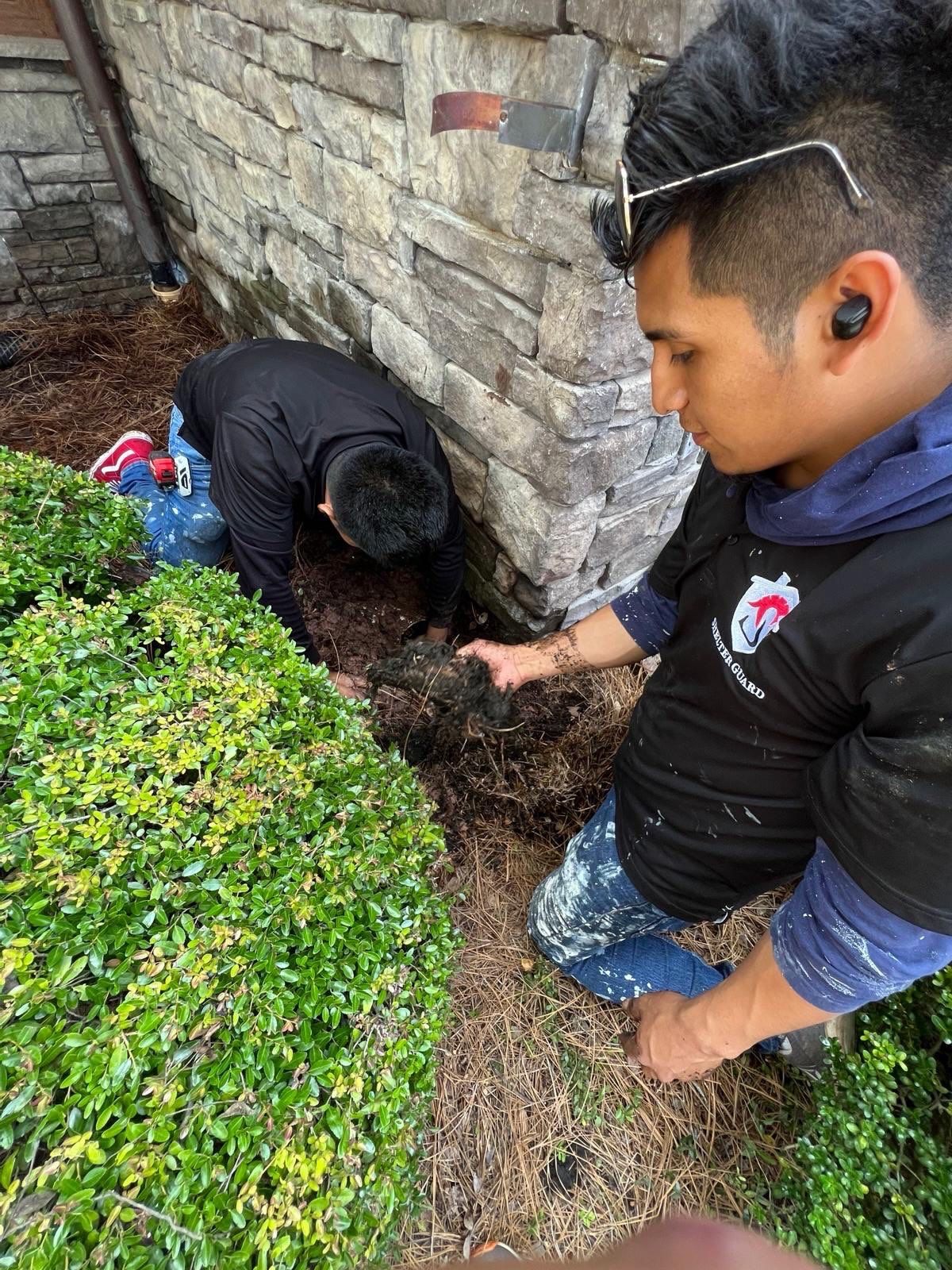 Clearing a blocked underground drain line