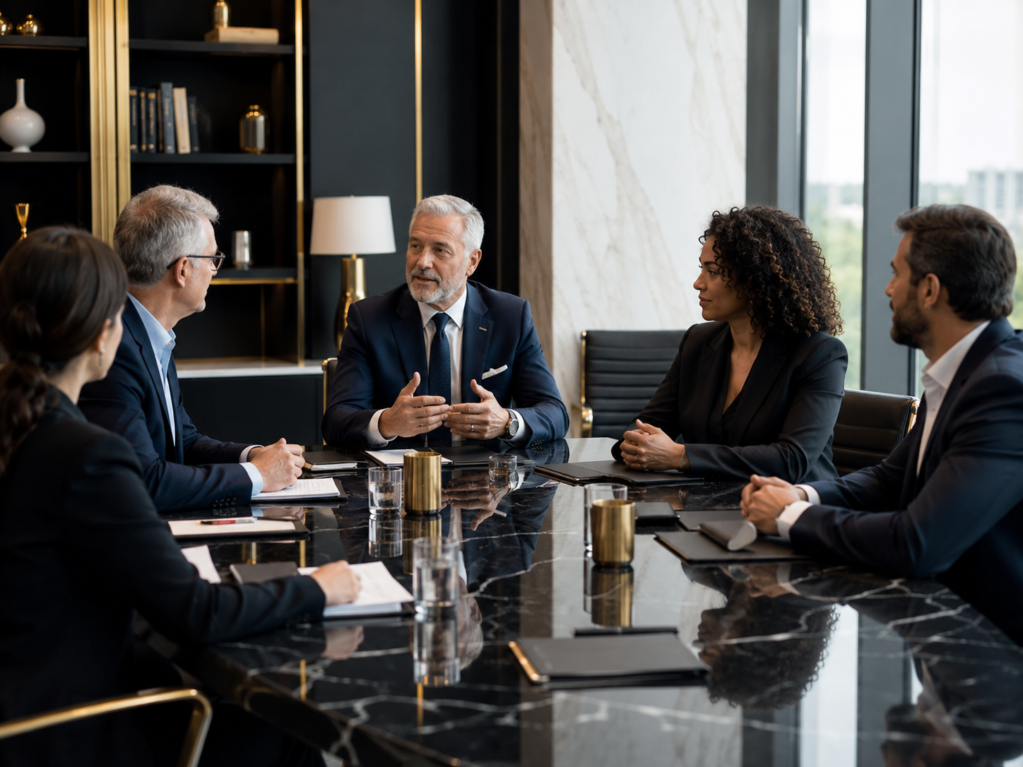 Nonprofit consulting and organizational planning meeting