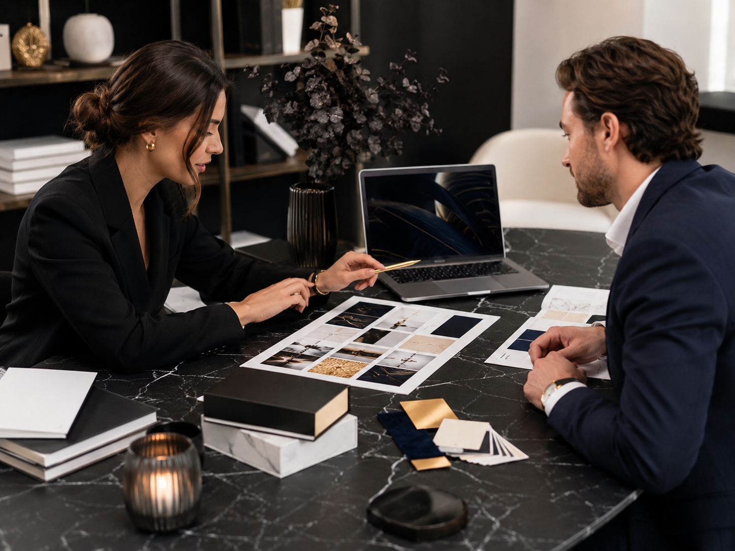 Management consulting strategy session at Point of View Consulting