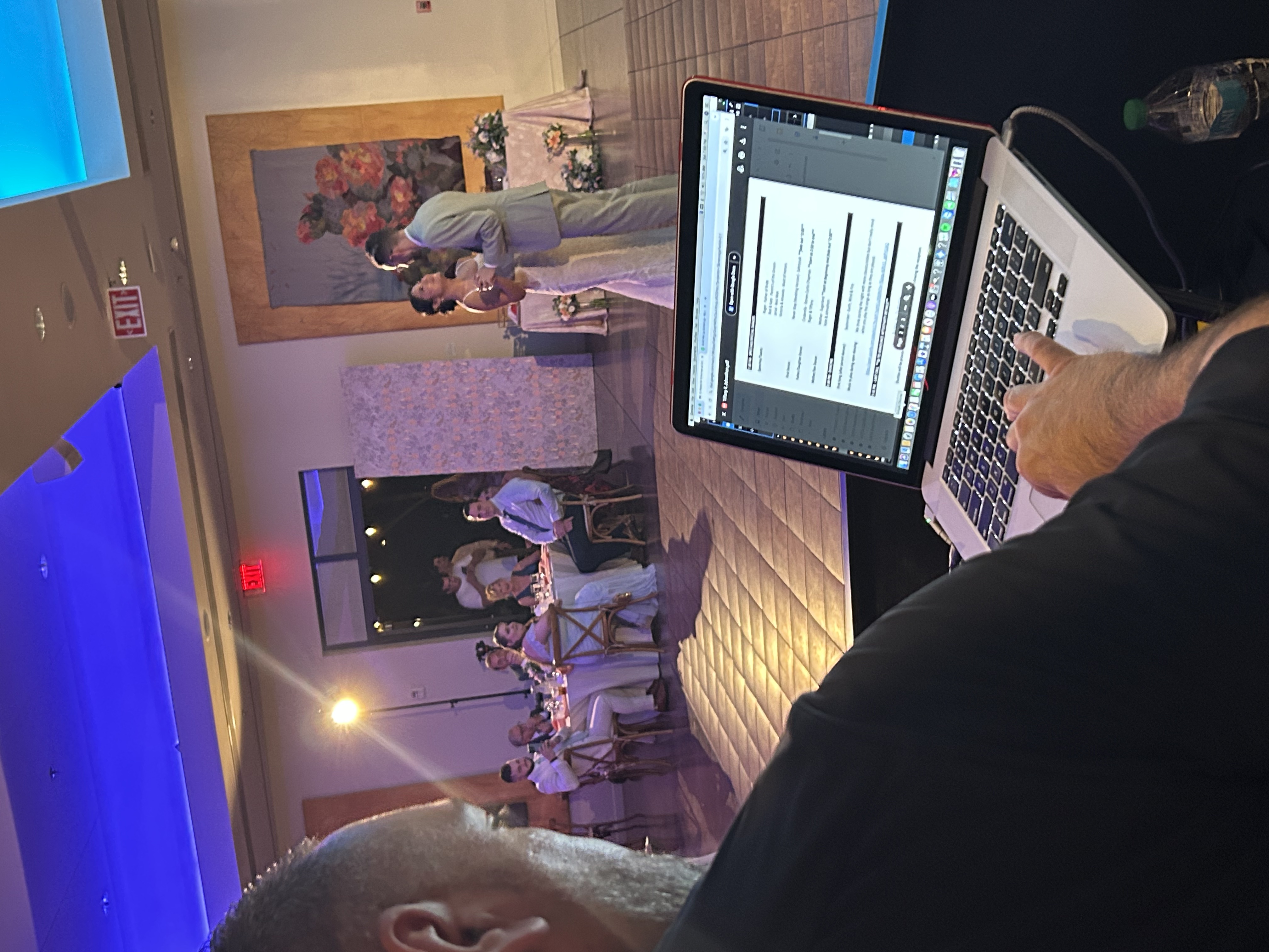 HD Music Group DJ setup at an Arizona holiday party