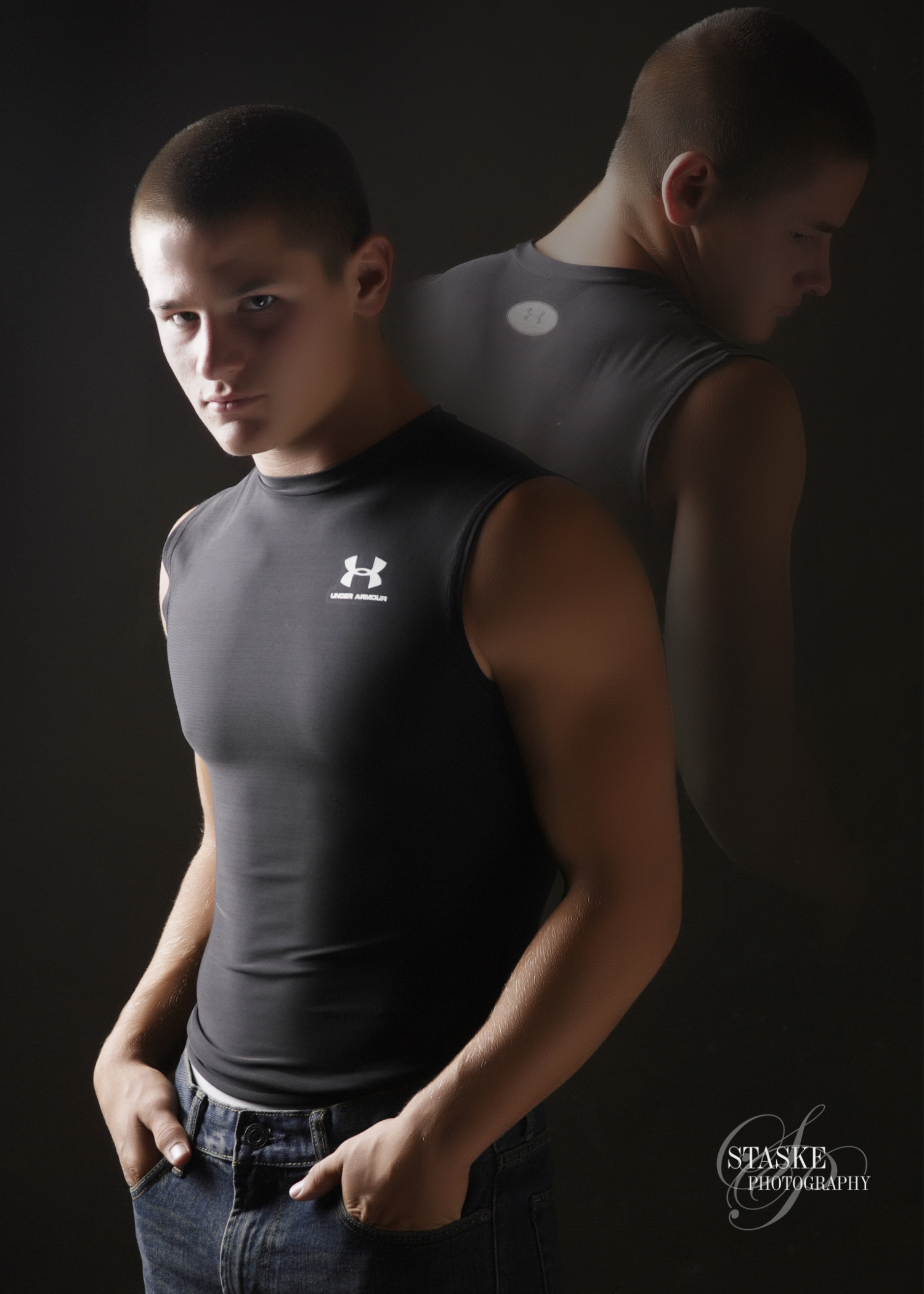 Casual high school senior portrait photography