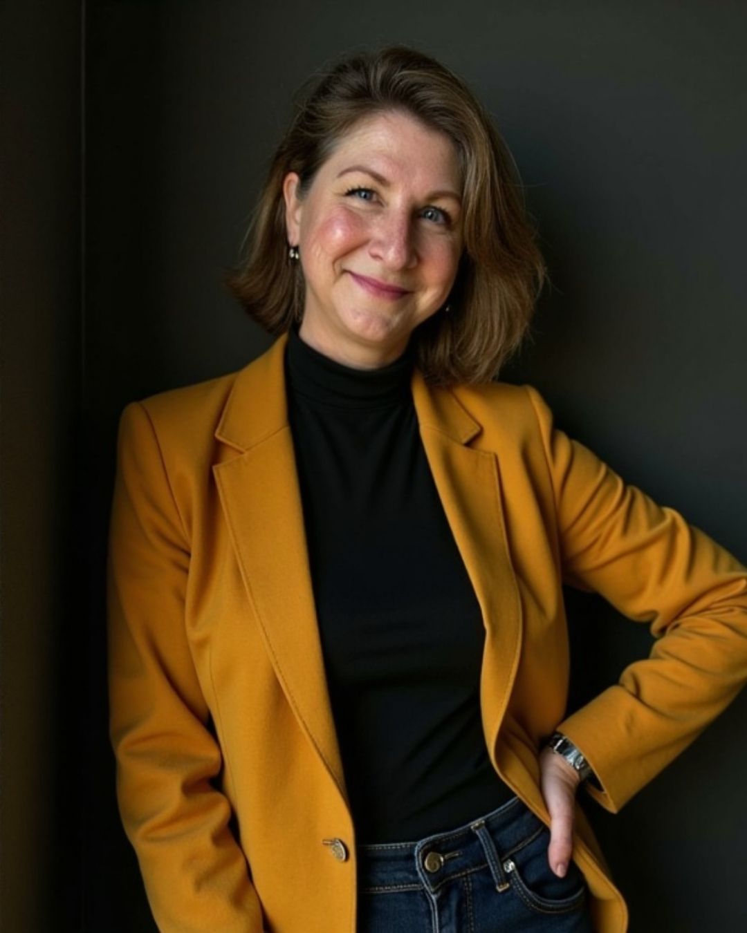 Modern professional business headshot for LinkedIn and corporate use