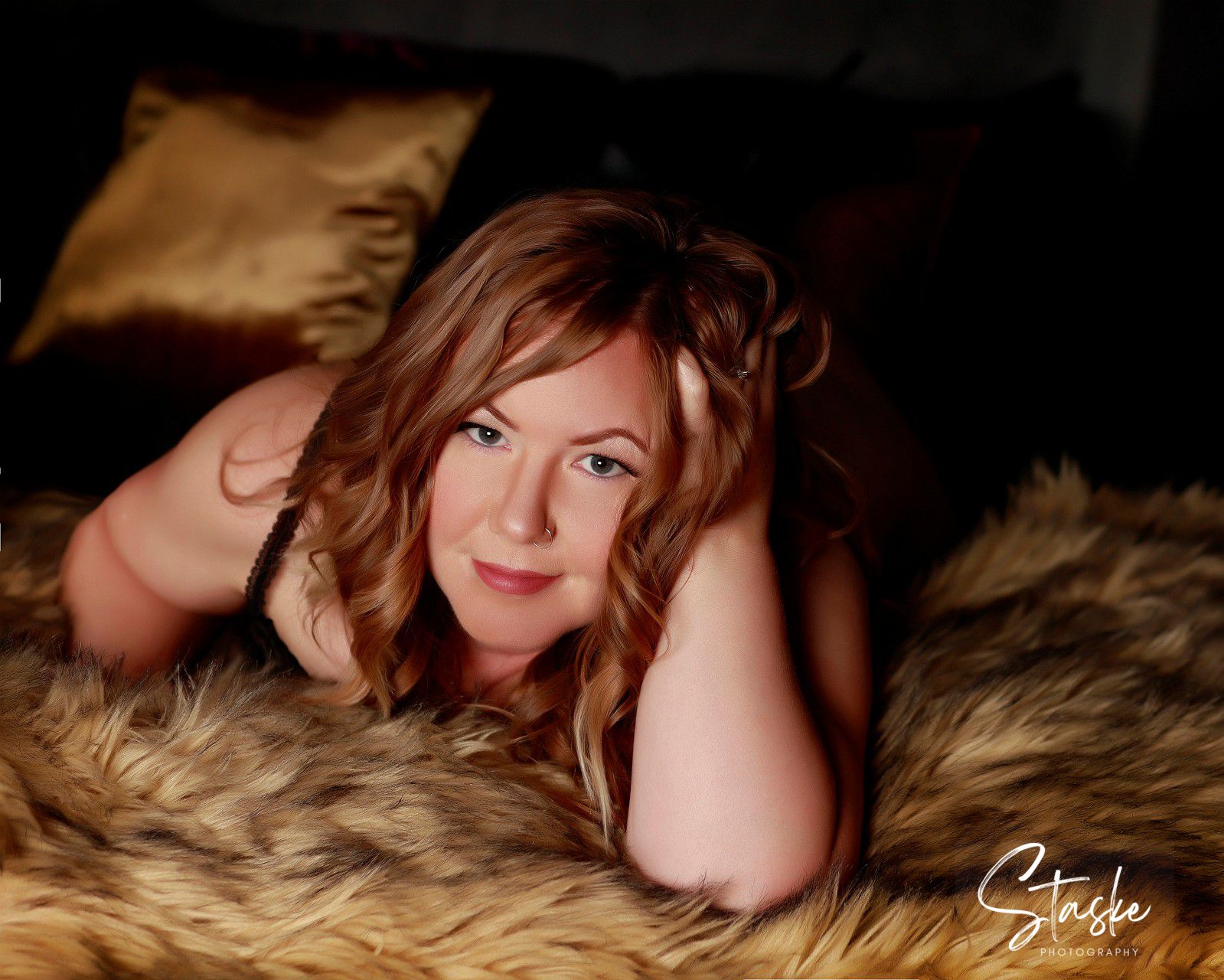 Classic boudoir photography portrait