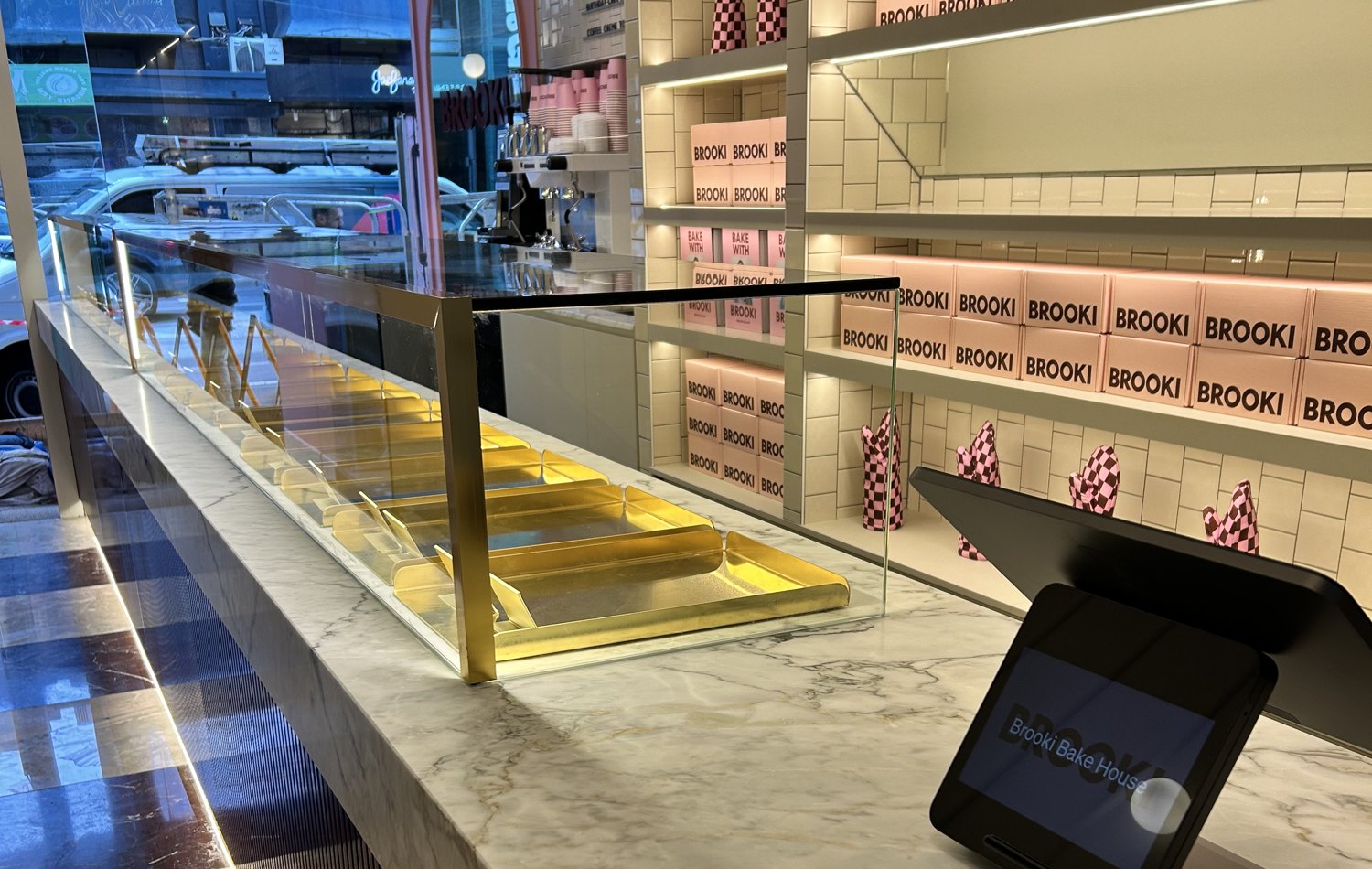 Brooki Bakehouse Melbourne flagship store, finished interior