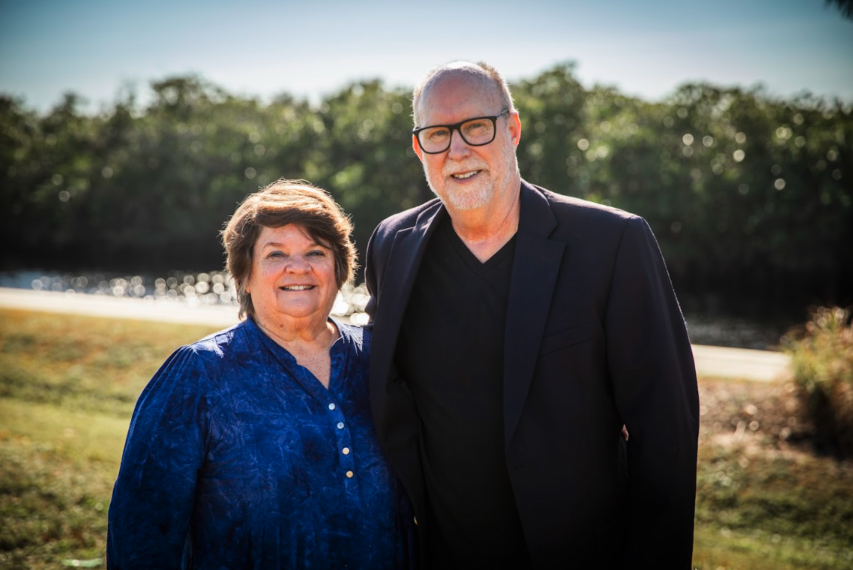 Carol and Tom Goodlet together, owners of Two Penny Publishing