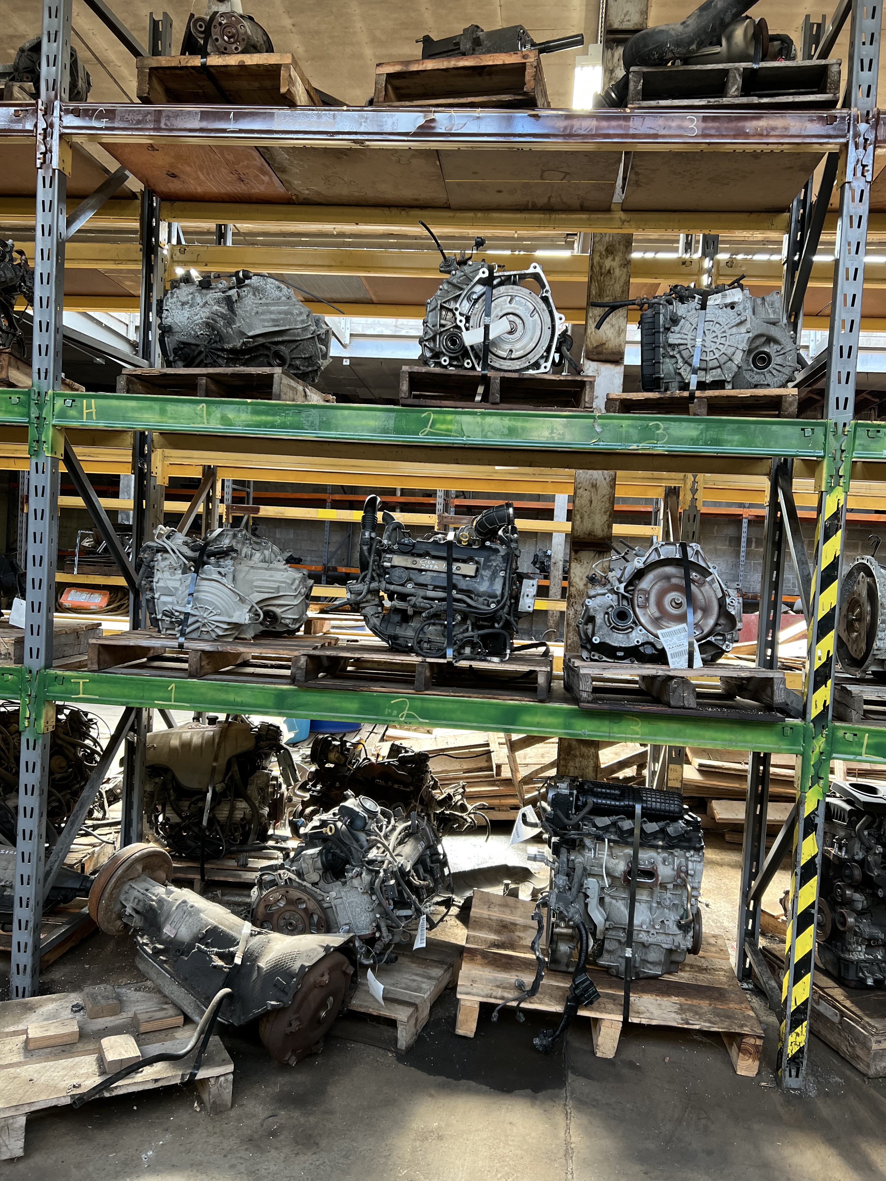 Engines inside Select Auto Parts