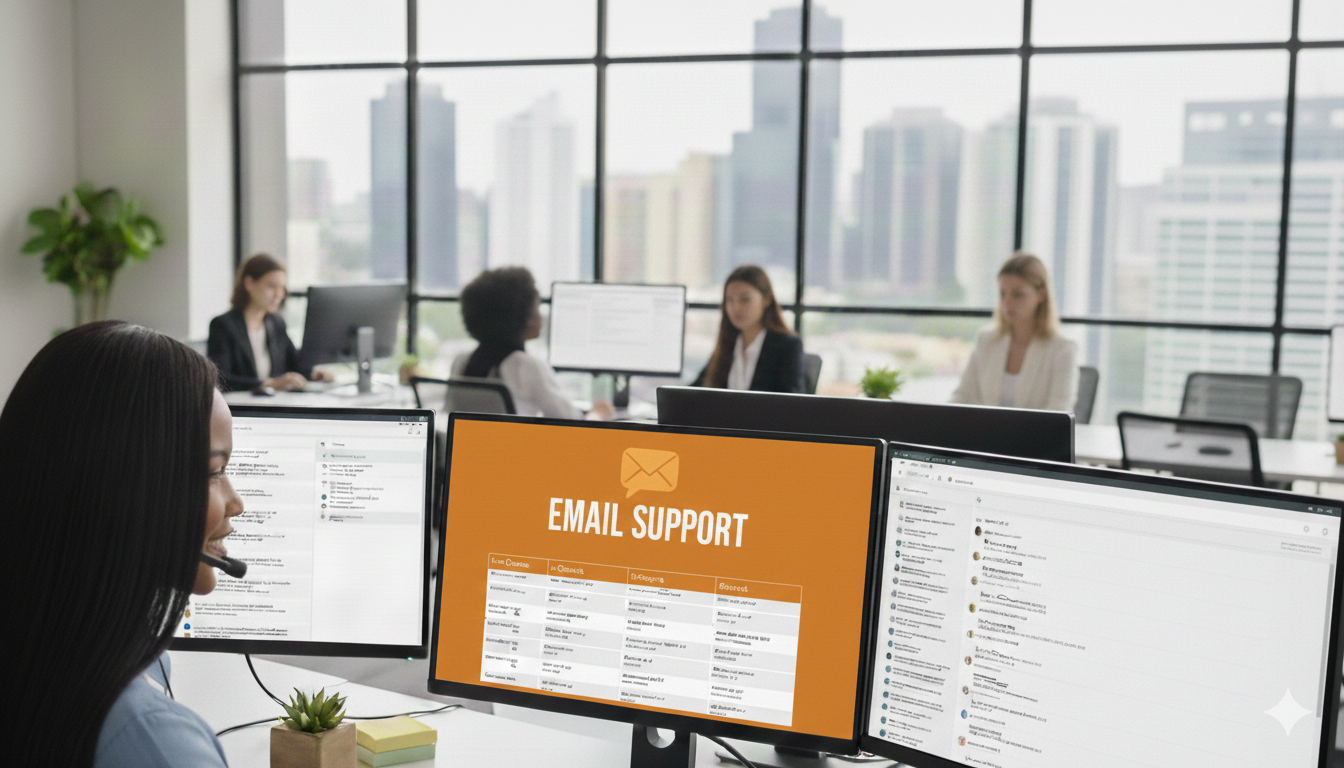 Between session support, email support included in coaching packages