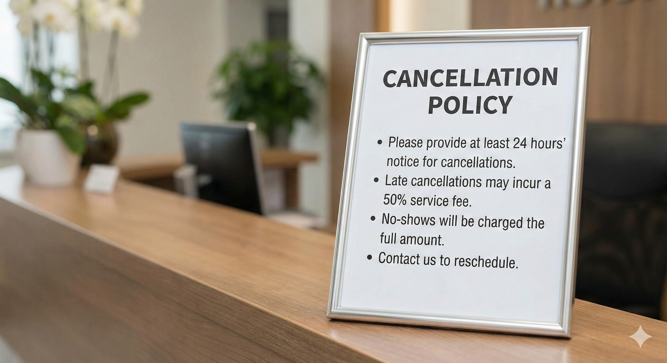 Flexible cancellation policy for coaching clients