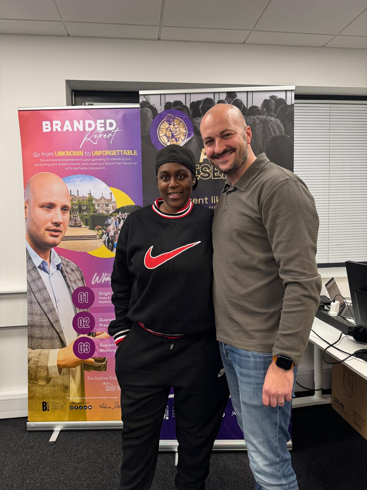 Victoria Taylor with Coach Steve