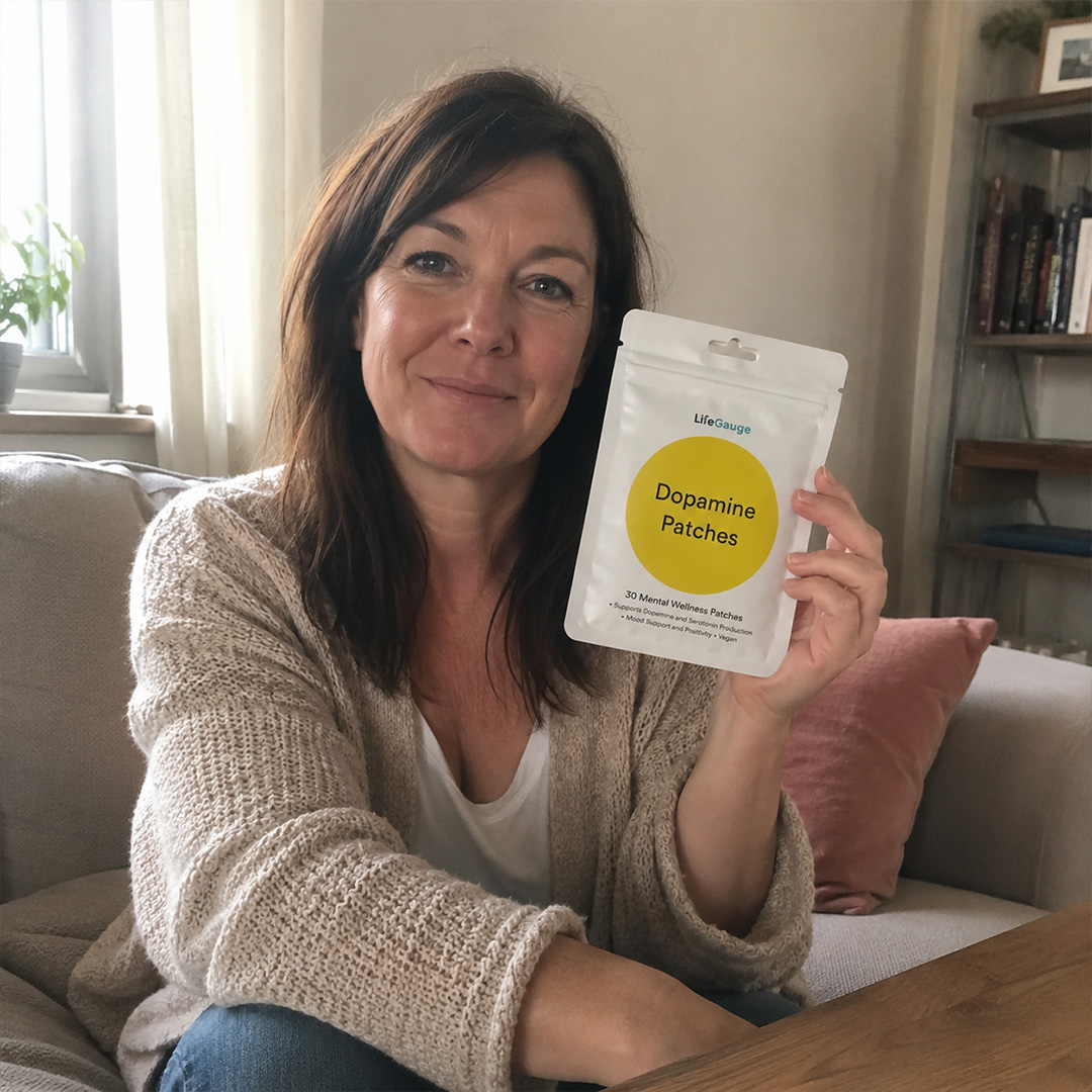 Sophia M. using LifeGauge Dopamine Patches