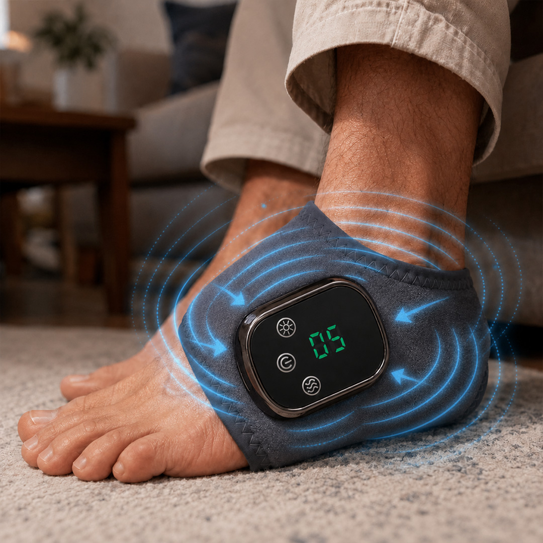 Massage therapy on the LifeGauge NeuroFoot Massager