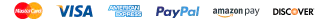 Accepted payment methods: Mastercard, Visa, American Express, PayPal, Amazon Pay, Discover
