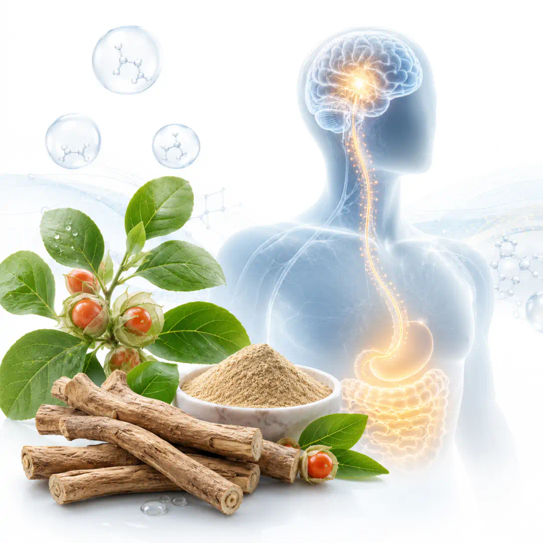 Ashwagandha root and powder