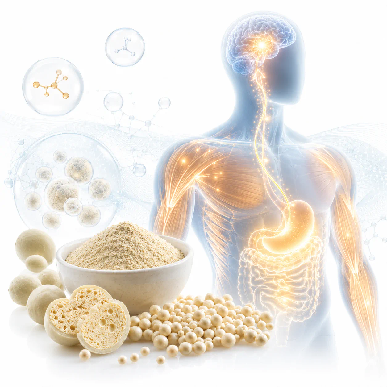 Pale protein powder scoop
