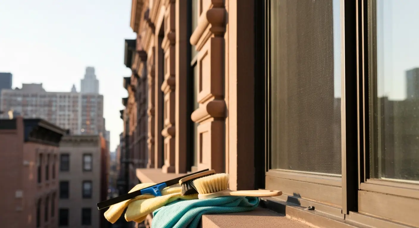 Window screen cleaning service