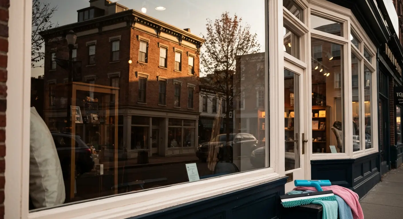 Clean storefront windows