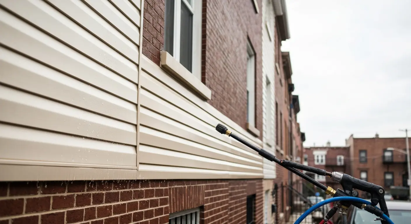 House siding cleaning service