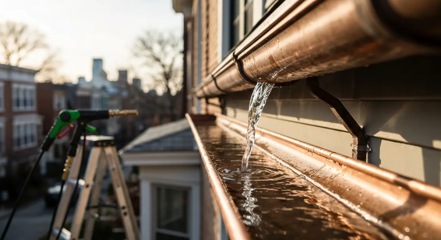Gutter cleaning service