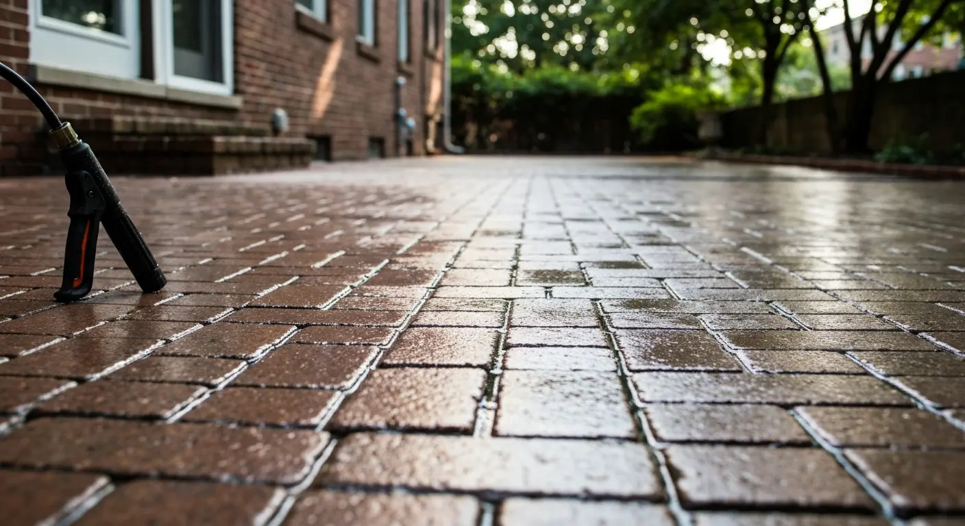Patio and deck power washing