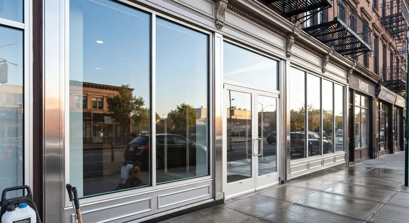 Commercial building and storefront cleaning in Flatbush