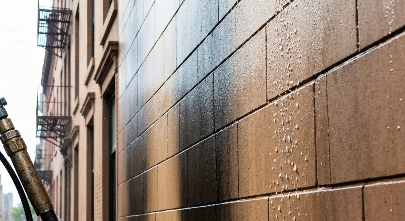 House siding power washing
