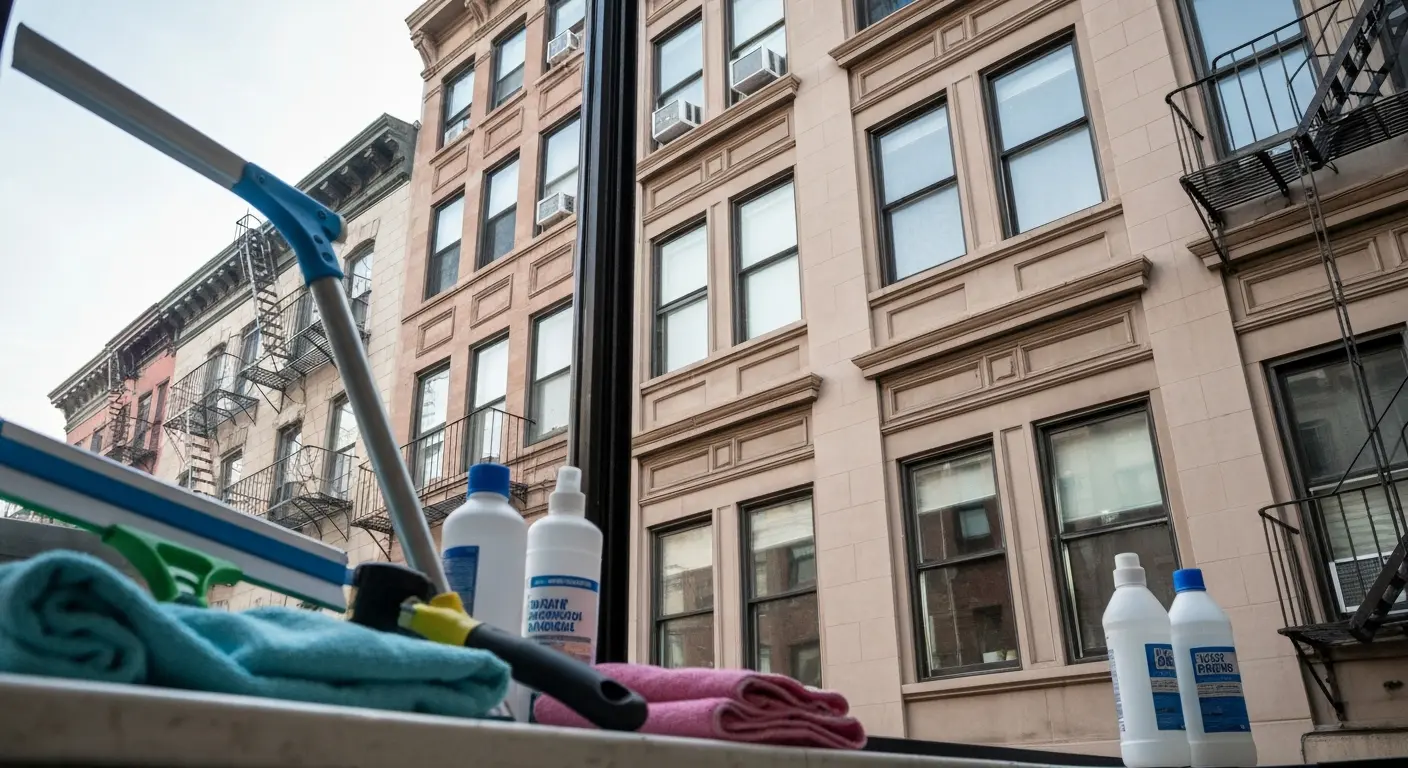 Window cleaning high-rise