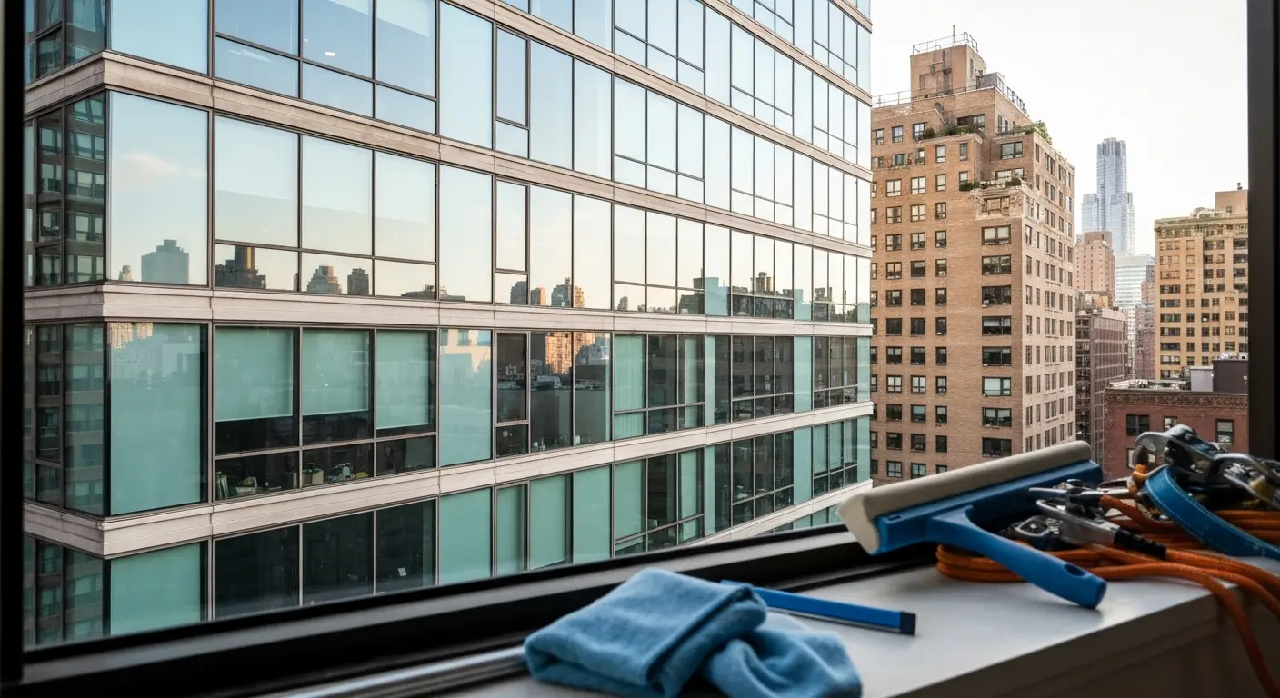 High-rise window cleaning service