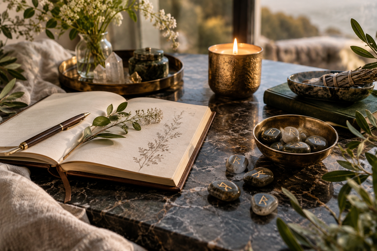 Intuitive healing session with runes and journalling for women in midlife Intuitive healing session with runes and journalling for women in midlife