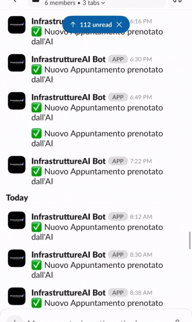 Risultati Venditore AI Caller Intelligenza Artificiale Vocale che fissa asocial proof Infrastrutture Appuntamenti in automatico intelligenza artificiale
