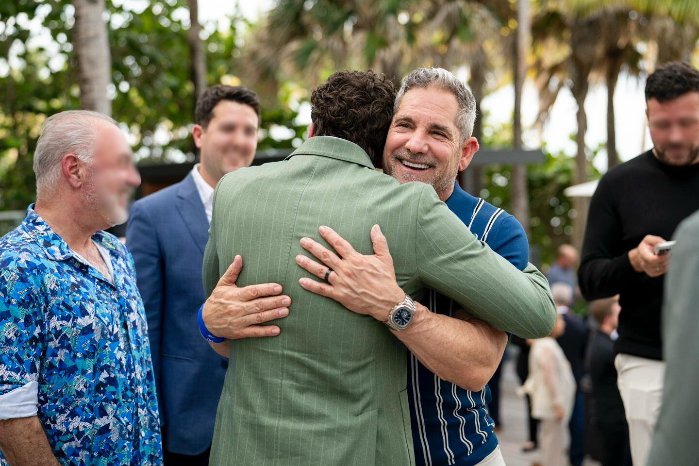 Denis Bilo Presidente del Fluence Group con Grant Cardone a casa di Grant Cardone a Miami evento privato Infrastrutture AI automazione vendite