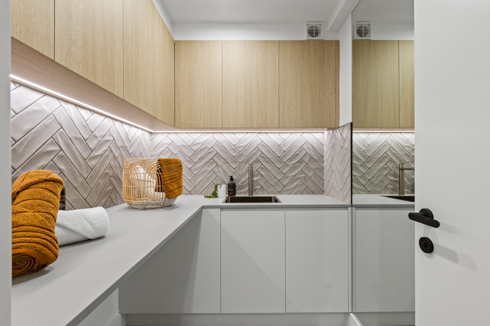Sydney bedroom renovation with soft finishes and natural light by TIG